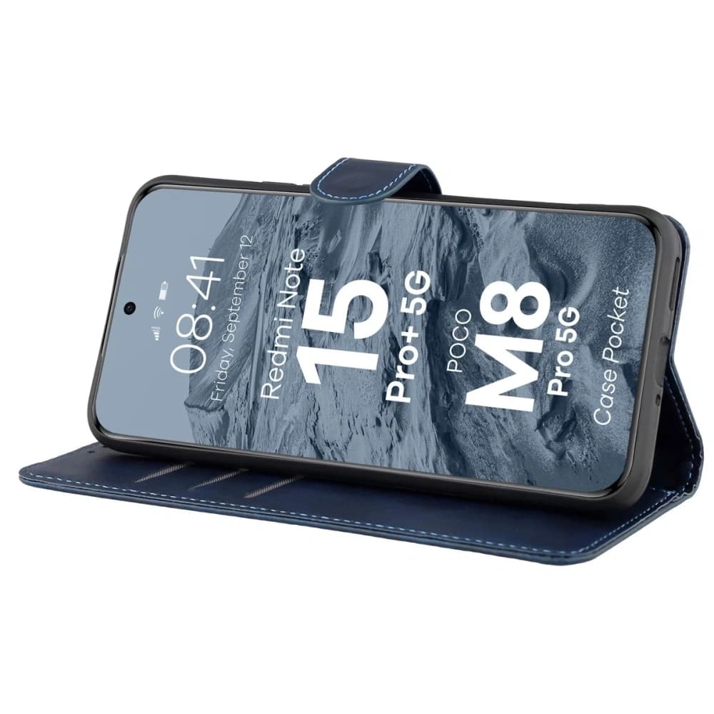 Bizon Case Pocket Xiaomi Redmi Note 15 Pro+ Plus 5G / POCO M8 Pro 5G marineblau
 - 5