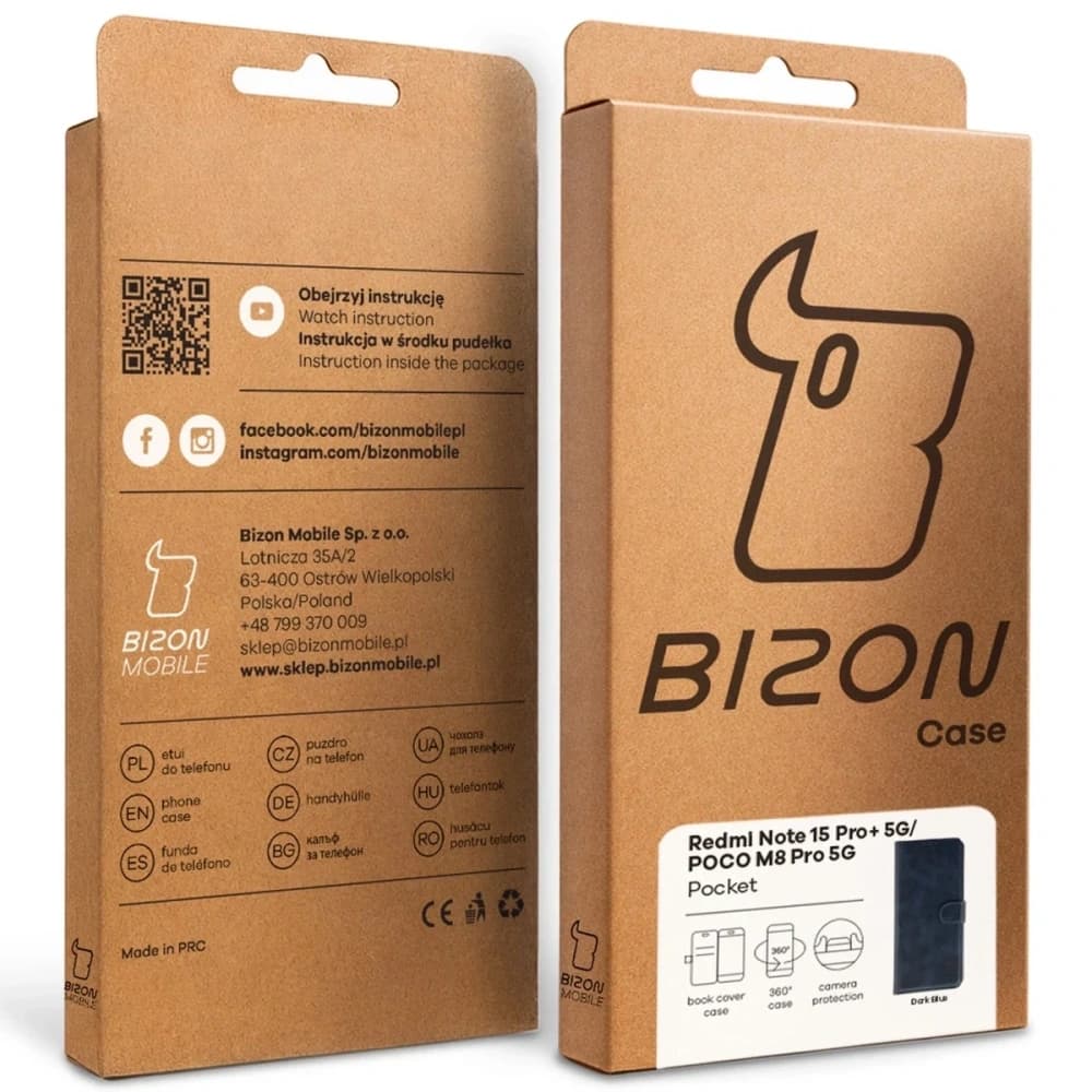 Bizon Case Pocket Xiaomi Redmi Note 15 Pro+ Plus 5G / POCO M8 Pro 5G marineblau
 - 7