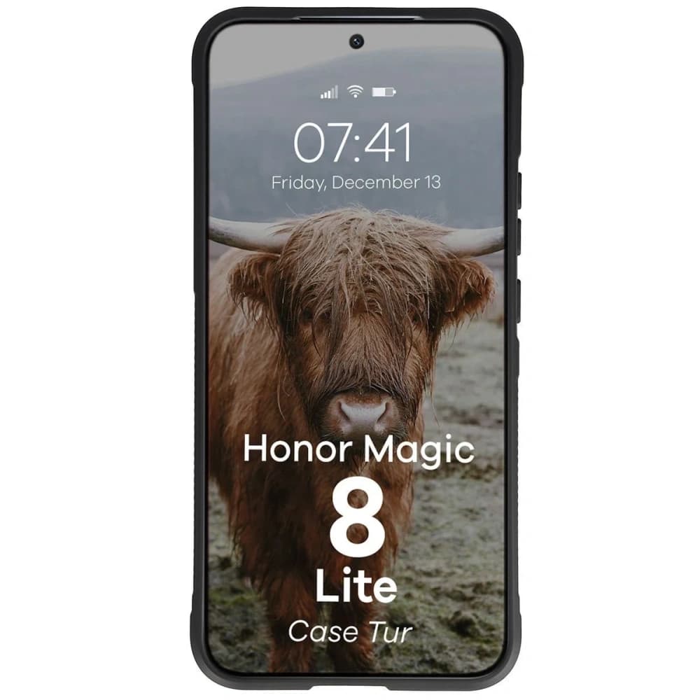 Bizon Case Tur Honor Magic8 Lite schwarz
 - 5