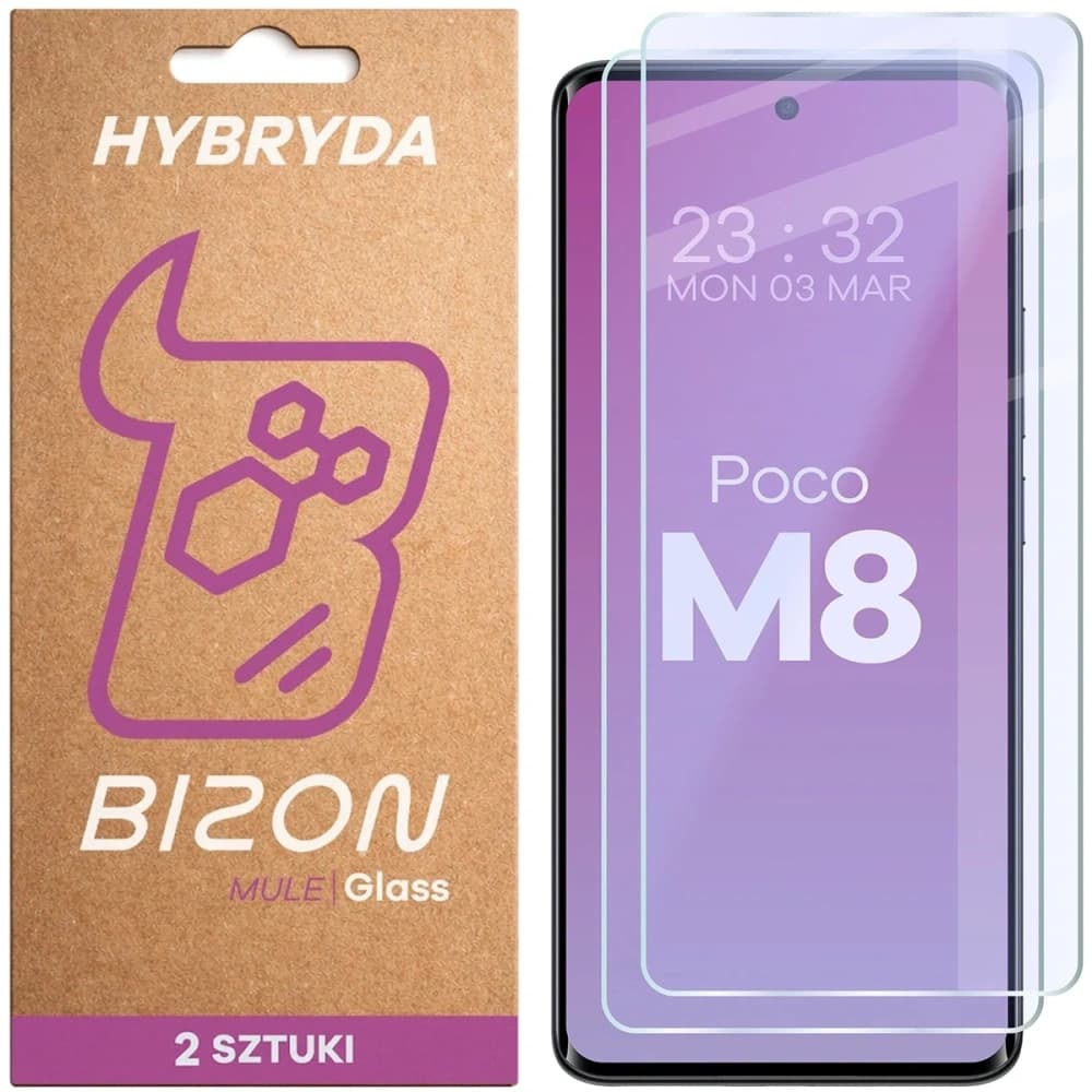 Bizon Glass Mule Duo Xiaomi POCO M8 5G [2 PACK]
 - 1