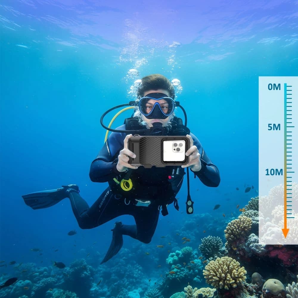 Tech-Protect IPX8 Pro Universal Diving Waterproof Case Black - 8