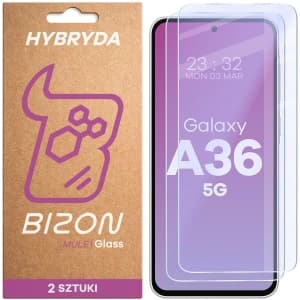 Bizon Glass Mule Duo Samsung Galaxy A36 5G [2 PACK]