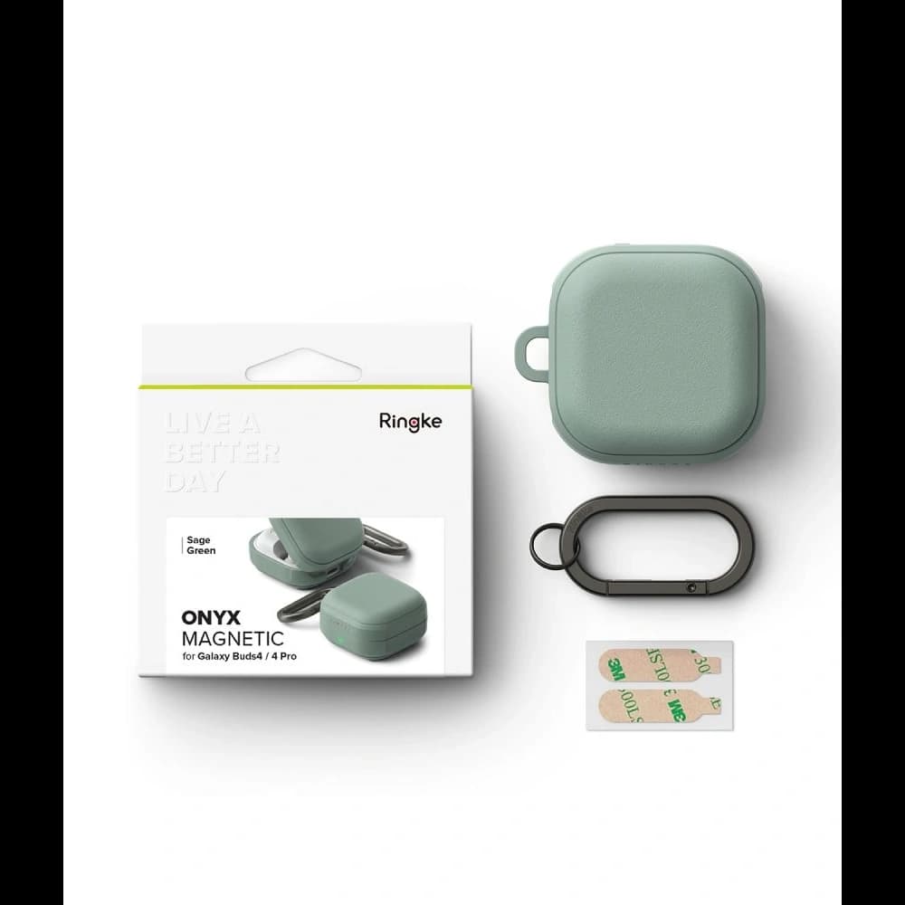 Ringke Onyx Magnetic MagSafe Samsung Galaxy Buds 4 / 4 Pro Sage Green - 6