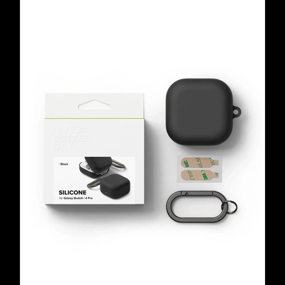 Ringke Silicone Samsung Galaxy Buds 4 / 4 Pro Black - 6
