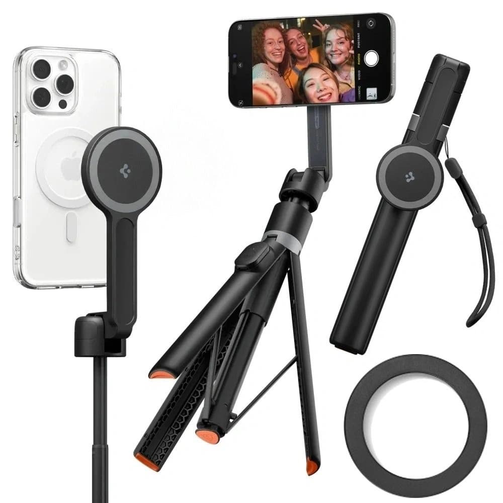 Spigen S581W MagSafe Bluetooth Selfie Stick Stativ Schwarz
 - 1