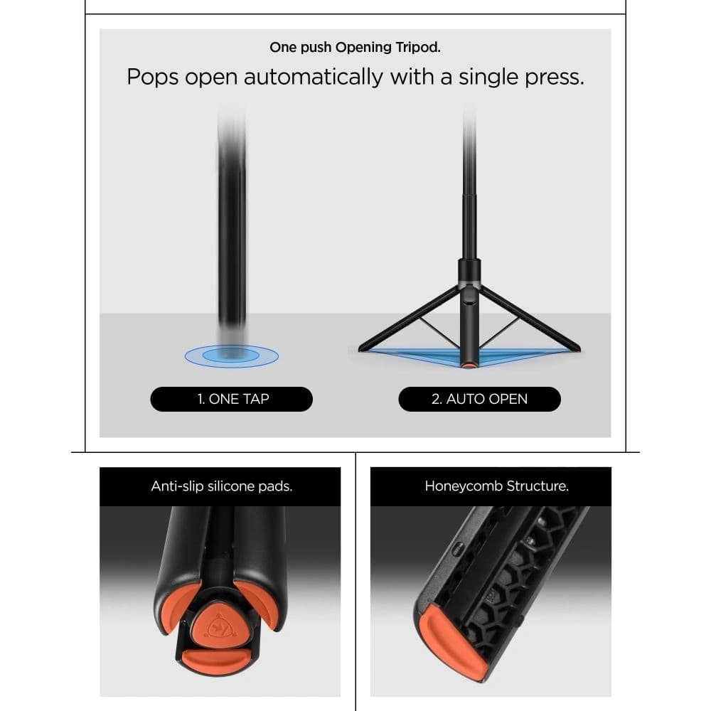 Spigen S581W MagSafe Bluetooth Selfie Stick Stativ Schwarz
 - 15