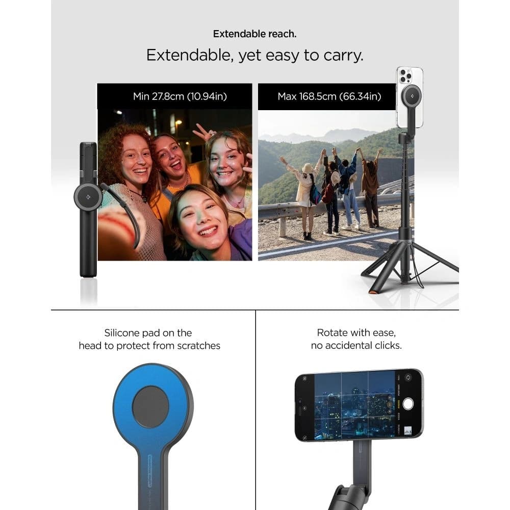 Spigen S581W MagSafe Bluetooth Selfie Stick Stativ Schwarz
 - 17