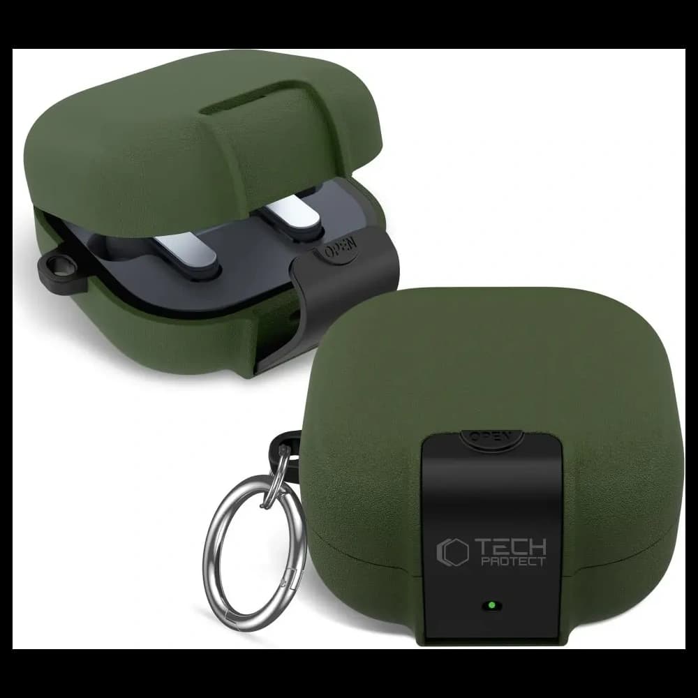 Tech-Protect Slim Hook Samsung Galaxy Buds 4 / 4 Pro Olive Green - 1