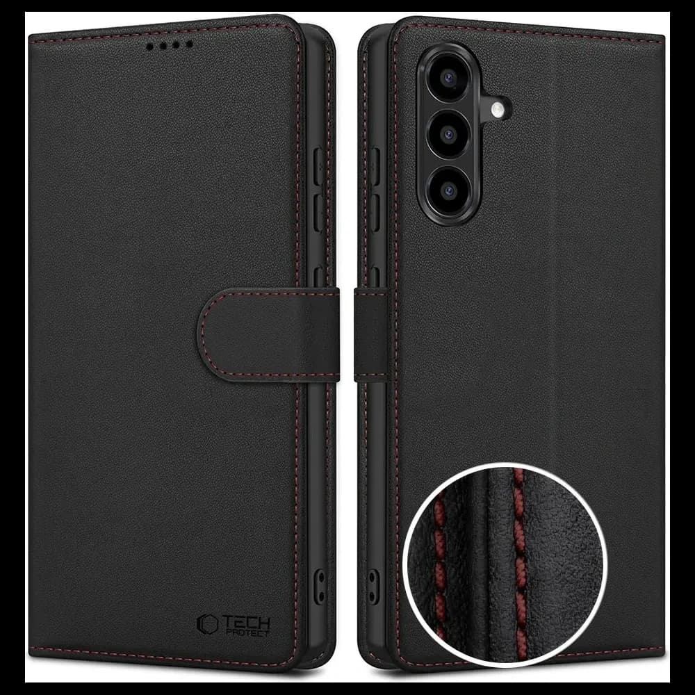 Tech-Protect Wallet Samsung Galaxy A57 5G Black/red - 1