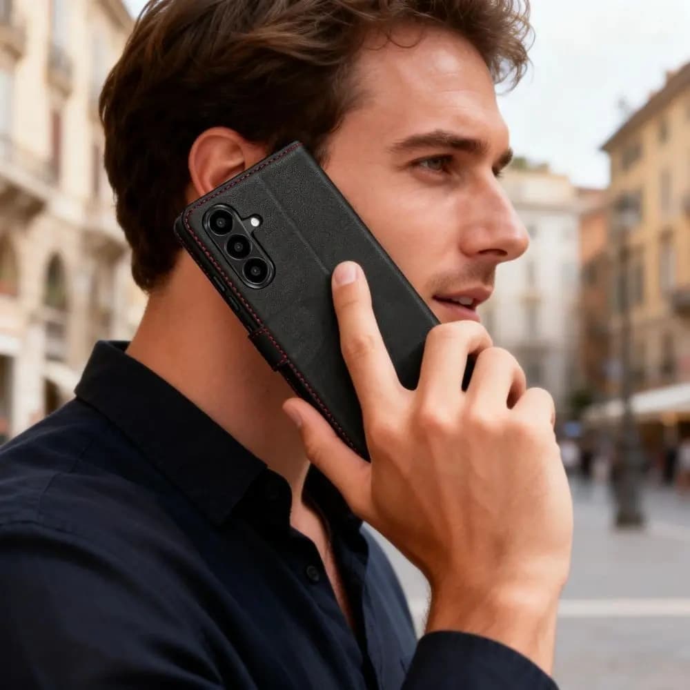 Tech-Protect Wallet Samsung Galaxy A57 5G Black/red - 5