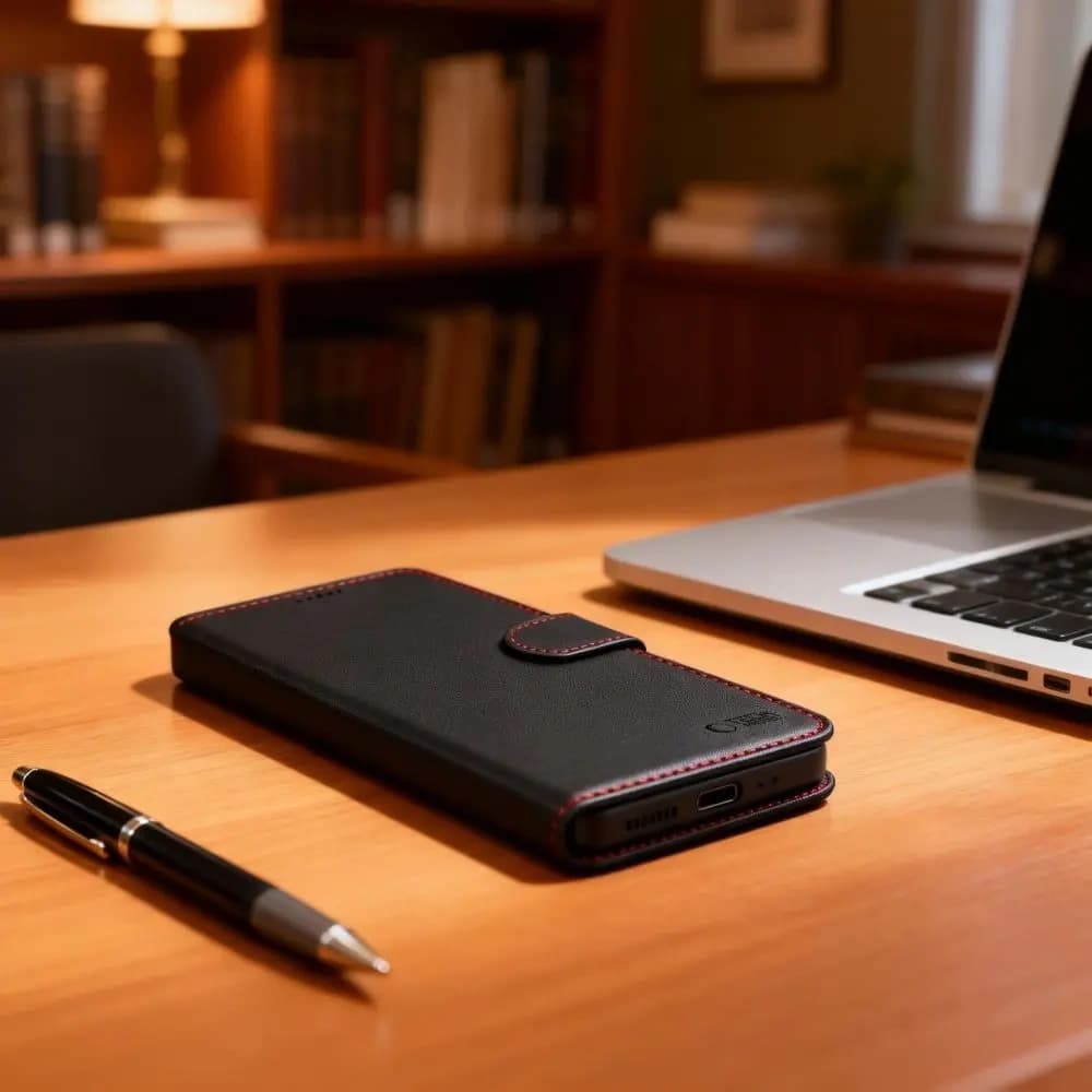 Tech-Protect Wallet Samsung Galaxy A57 5G Black/red - 8