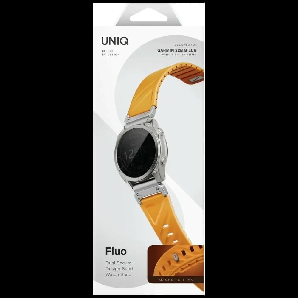 UNIQ Fluo strap for Garmin 22mm orange - 6