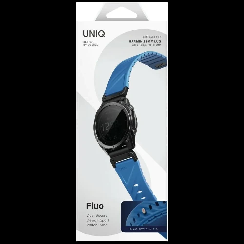 UNIQ Fluo-Armband für Garmin 22mm blau
 - 6