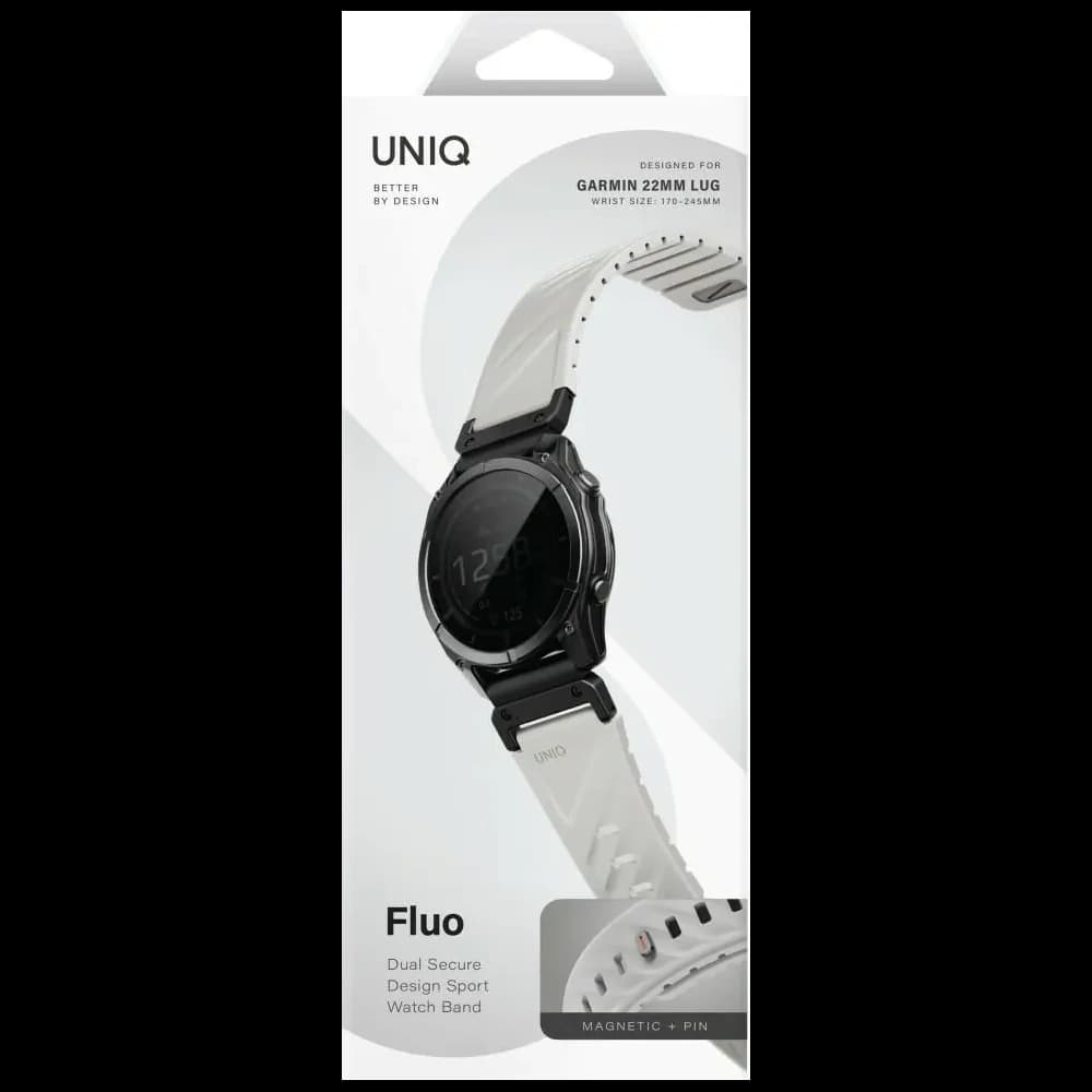 UNIQ Fluo-Armband für Garmin 22mm grau
 - 6