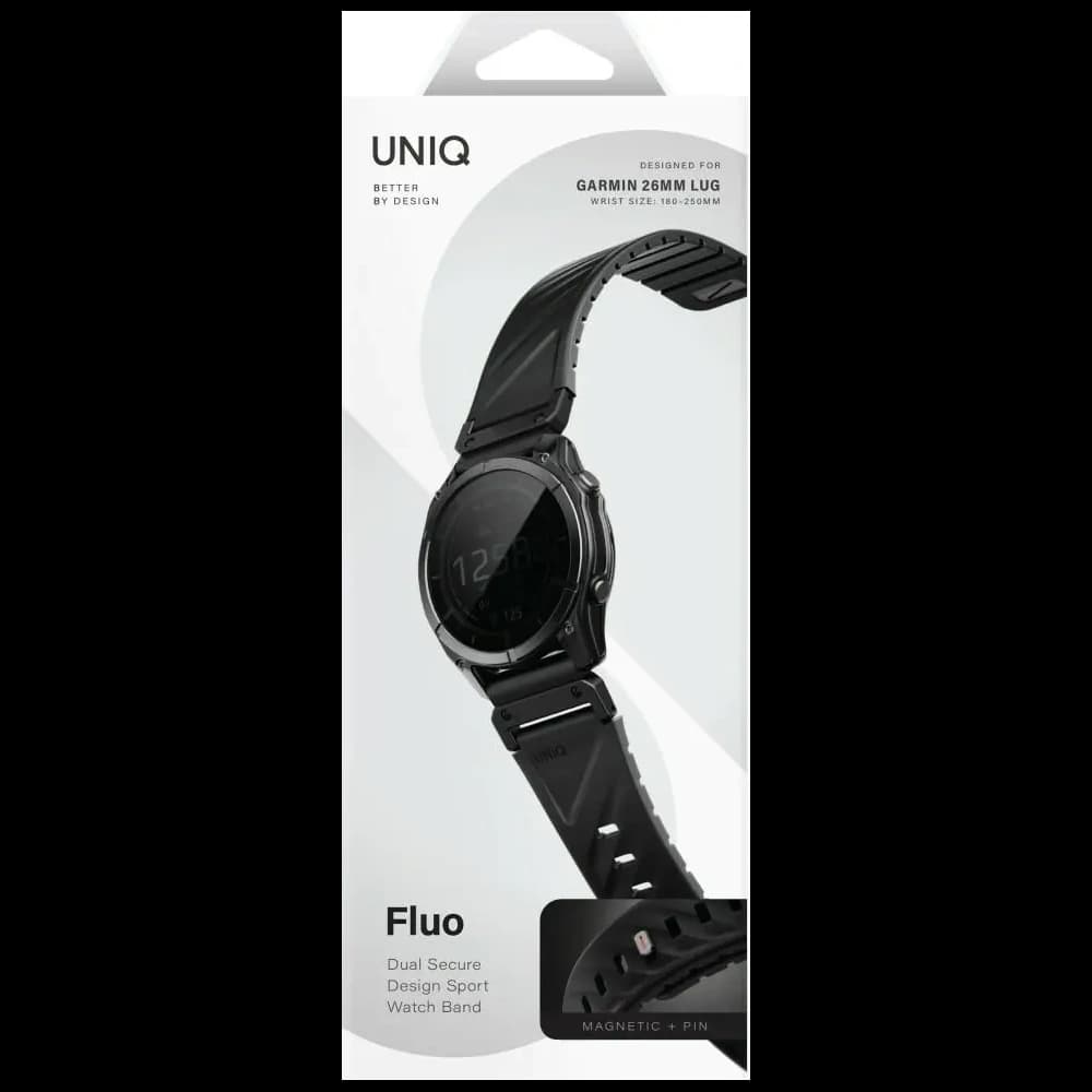 UNIQ Fluo strap for Garmin 26mm black - 6