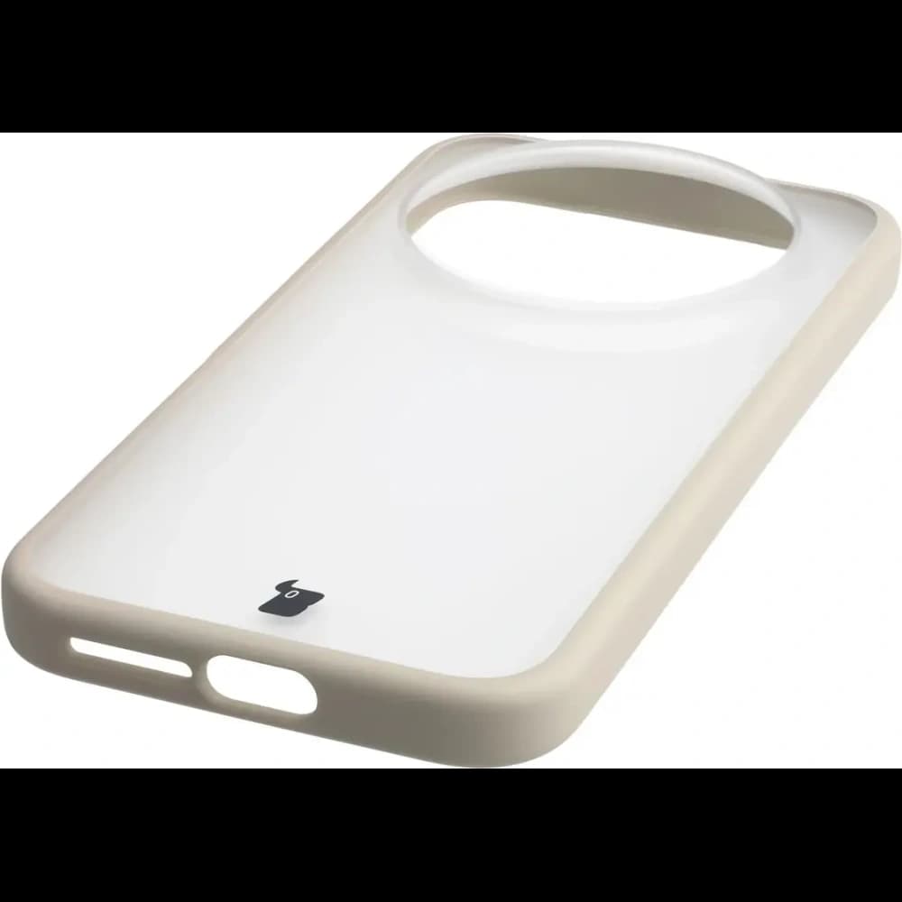 Bizon Case Angelo Xiaomi 17 Ultra semi-transparent mit einem beigen Rahmen
 - 5