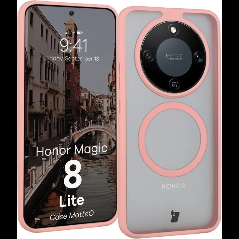 Bizon MatteO Magnetic Pack Honor Magic8 Lite smoky light pink
 - 1