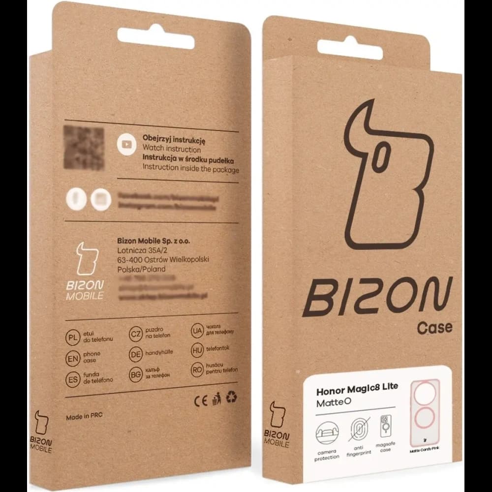 Bizon MatteO Magnetic Pack Honor Magic8 Lite smoky light pink
 - 8