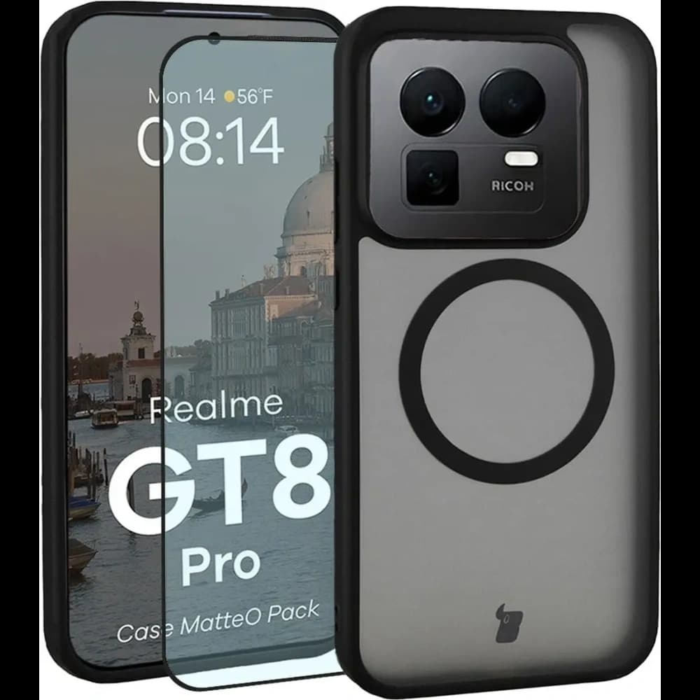 Bizon MatteO Magnetic Pack Realme GT 8 Pro smoky black - 1