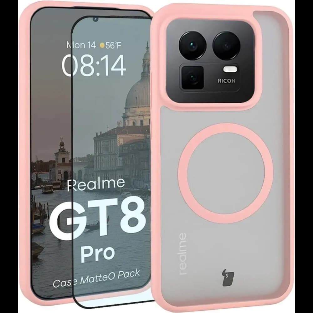 Bizon MatteO Magnetic Pack Realme GT 8 Pro smoky light pink - 1