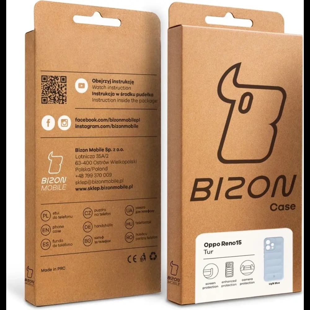 Bizon Case Tur Oppo Reno 15 hellblau
 - 9