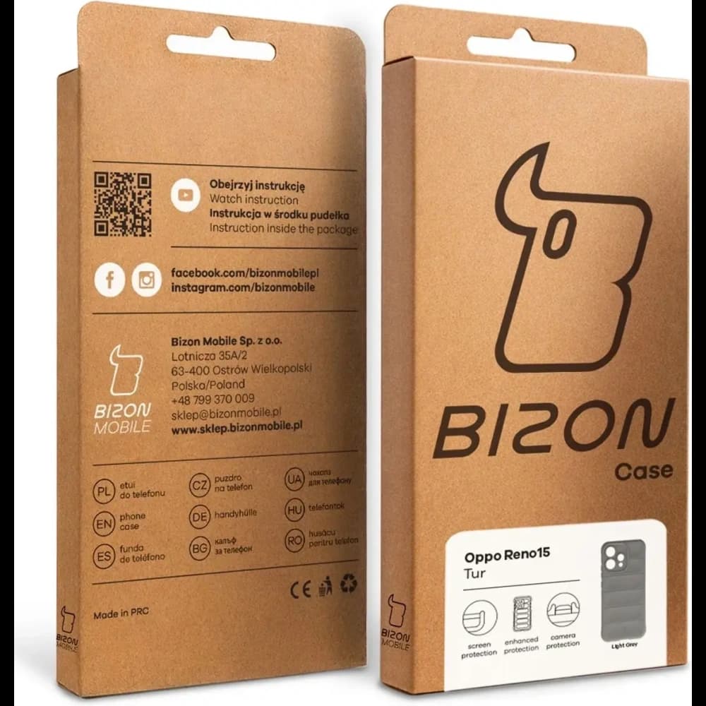 Bizon Case Tur Oppo Reno 15 hellgrau
 - 9