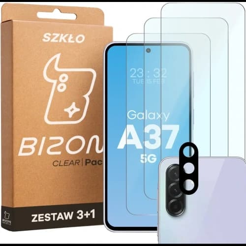 Bizon Glass Clear Pack Samsung Galaxy A37 5G