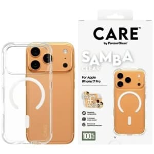 CARE by PanzerGlass Fashionable Samba mit White MagSafe Apple iPhone 17 Pro klar
