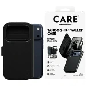 CARE by PanzerGlass Feature Tango 2w1 Wallet Case MagSafe Apple iPhone 17 Pro schwarz
