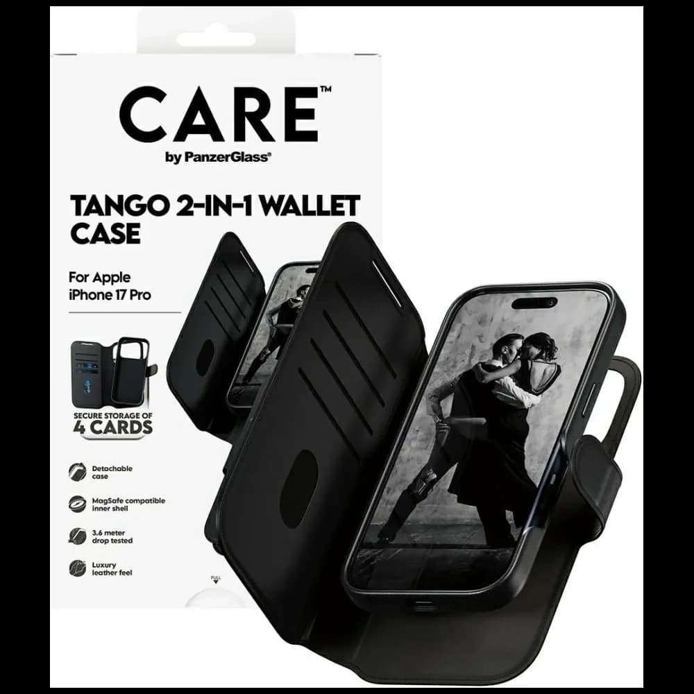 CARE by PanzerGlass Feature Tango 2w1 Wallet Case MagSafe Apple iPhone 17 Pro black - 4