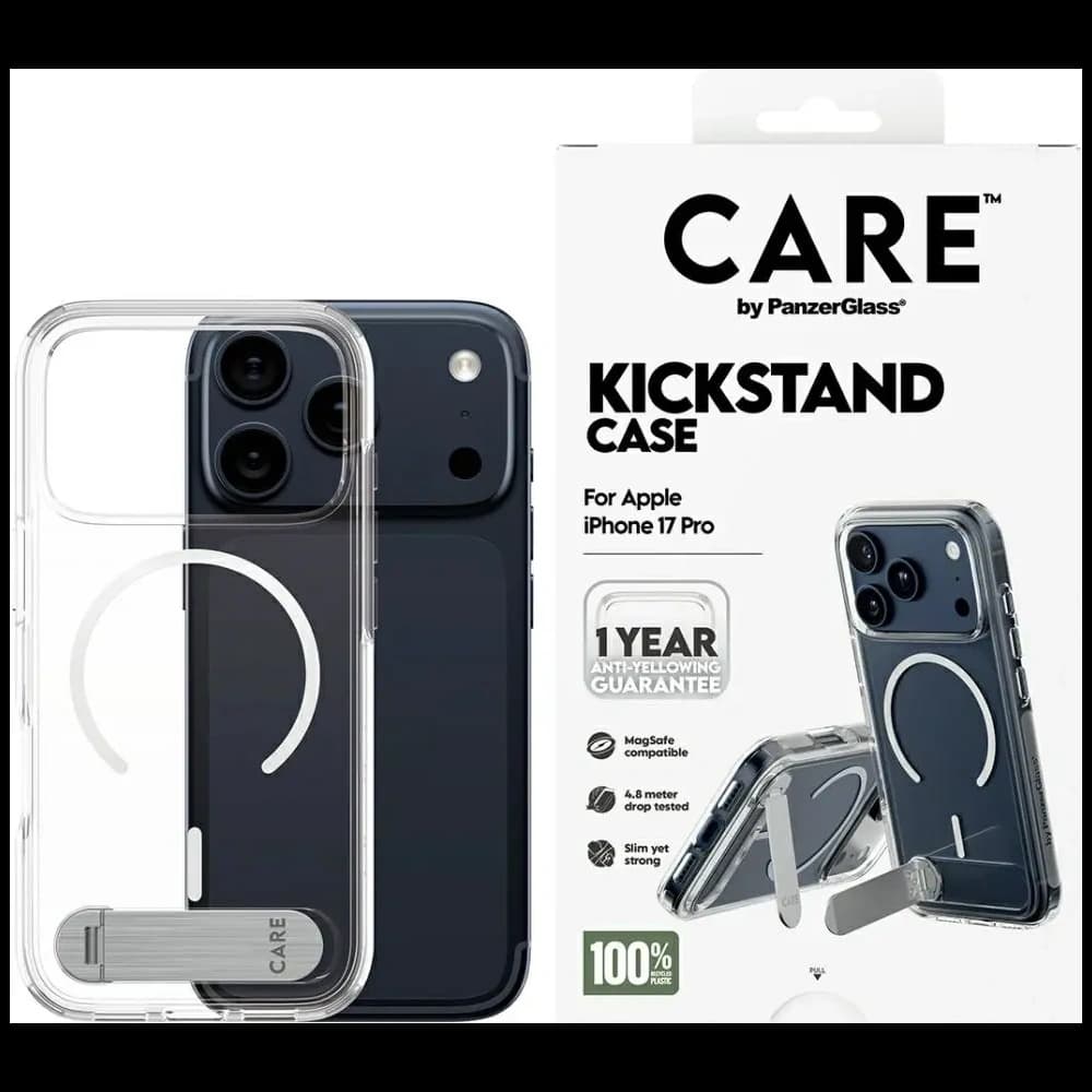 CARE by PanzerGlass Feature w. Kickstand MagSafe Apple iPhone 17 Pro clear - 1