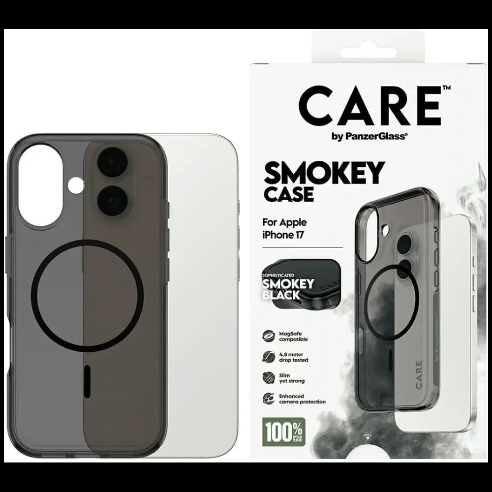 CARE by PanzerGlass Flagship Urban Explorer w. Black MagSafe Apple iPhone 17 smoky - 1