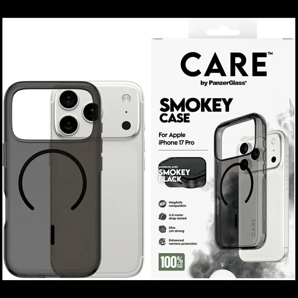 CARE by PanzerGlass Flagship Urban Explorer mit Black MagSafe Apple iPhone 17 Pro smoky
 - 1