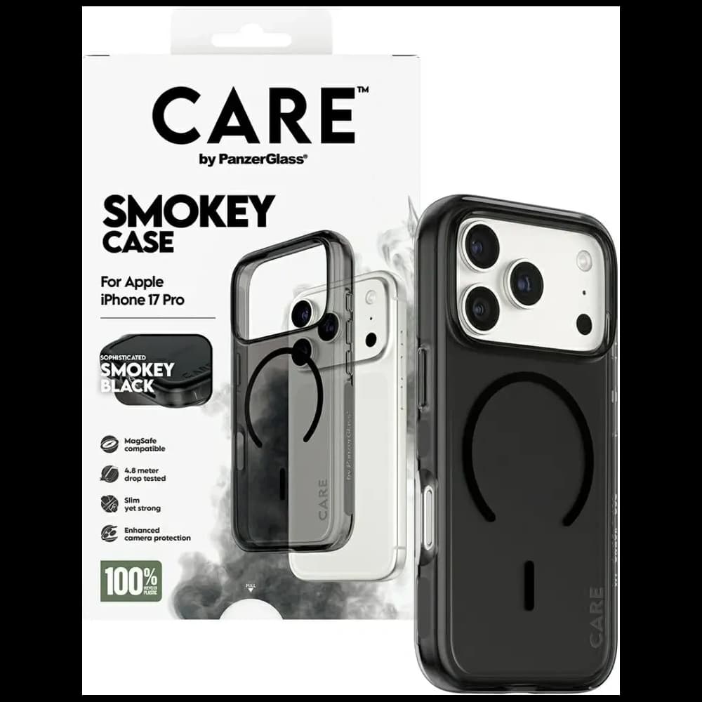 CARE by PanzerGlass Flagship Urban Explorer mit Black MagSafe Apple iPhone 17 Pro smoky
 - 4
