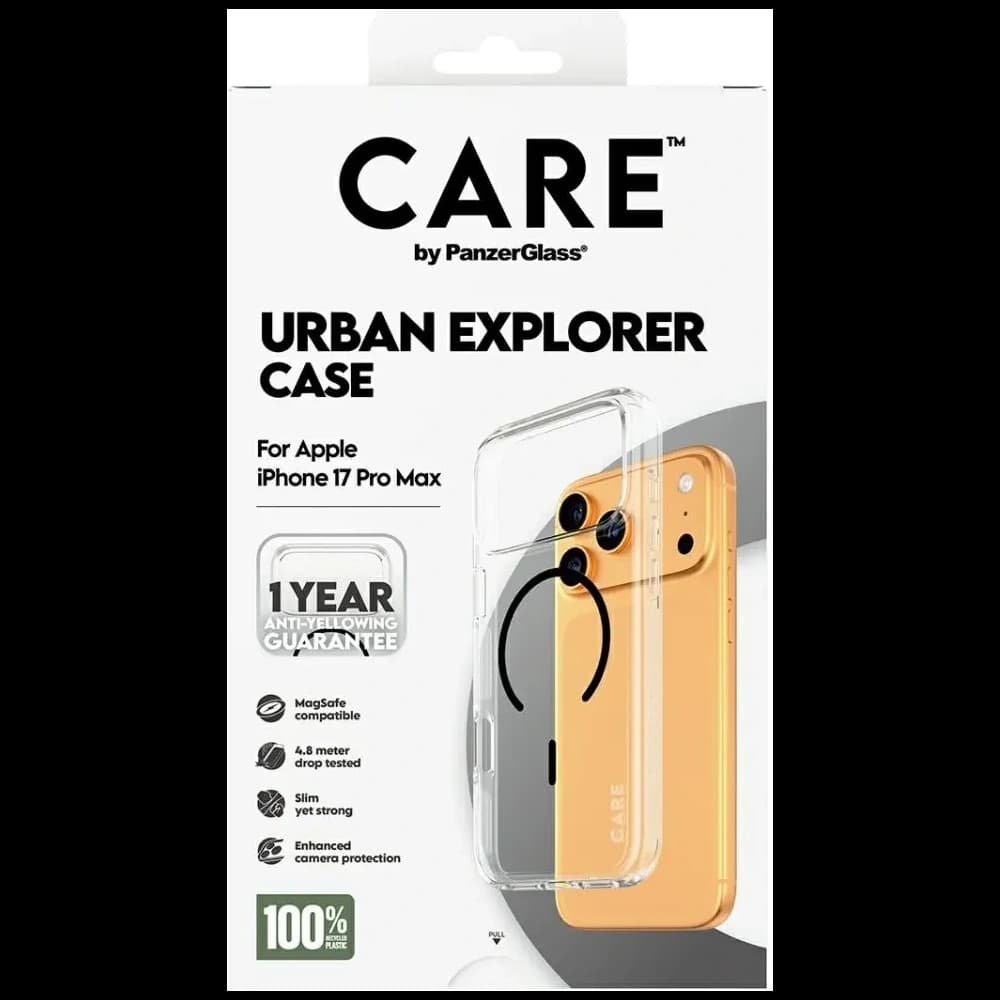CARE by PanzerGlass Flagship Urban Explorer mit Black MagSafe Apple iPhone 17 Pro Max klar
 - 5