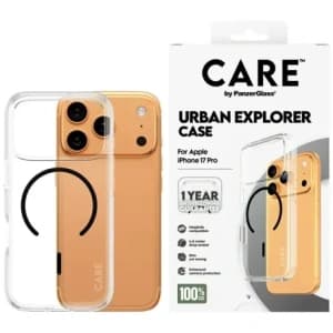 CARE by PanzerGlass Flagship Urban Explorer mit Black MagSafe Apple iPhone 17 Pro klar
