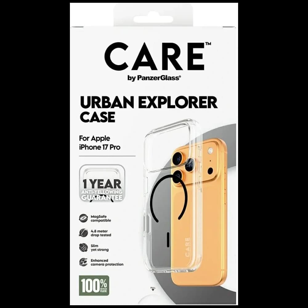 CARE by PanzerGlass Flagship Urban Explorer mit Black MagSafe Apple iPhone 17 Pro klar
 - 5