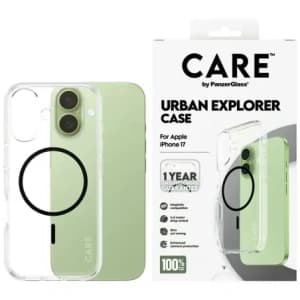 CARE by PanzerGlass Flagship Urban Explorer mit Black MagSafe Apple iPhone 17 klar
