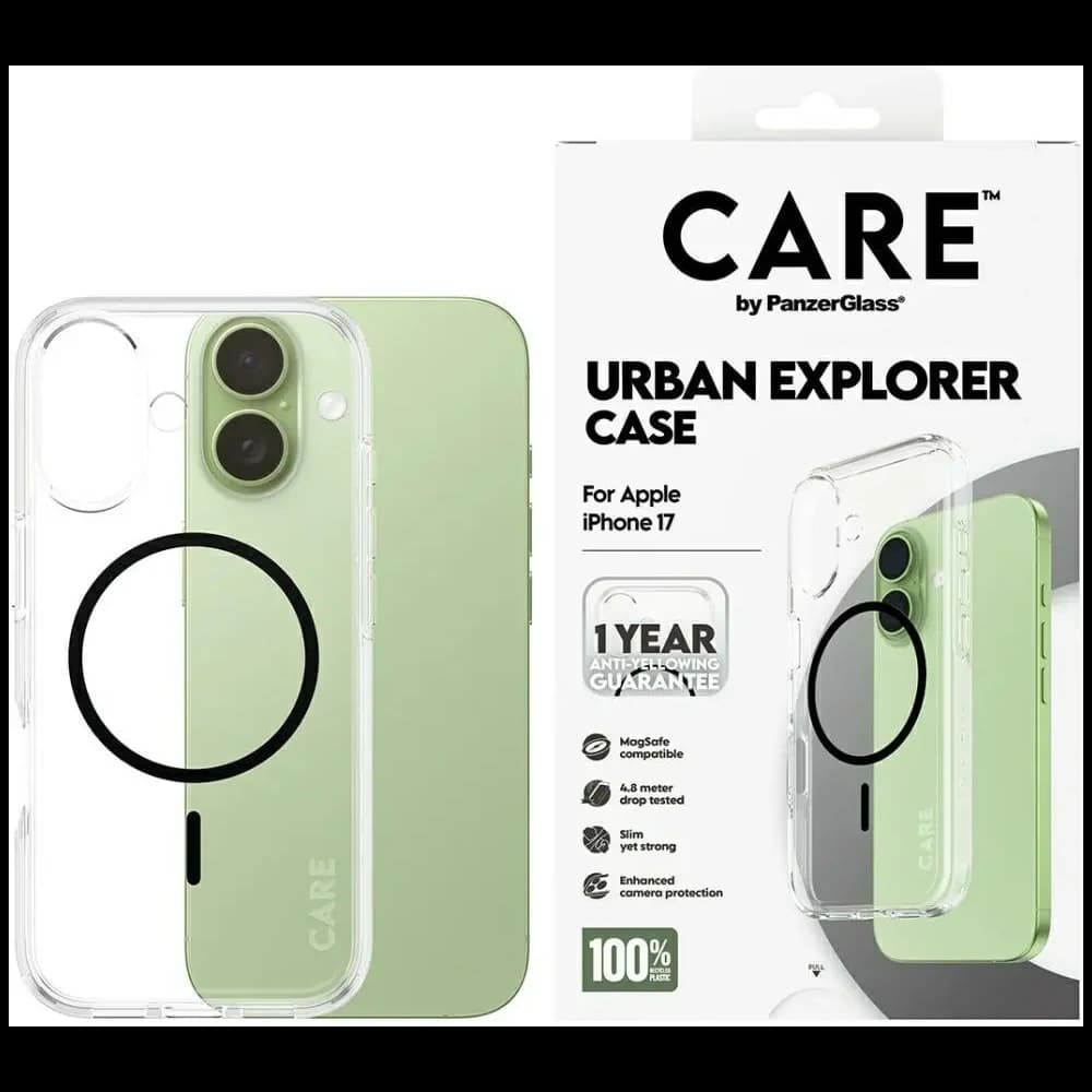 CARE by PanzerGlass Flagship Urban Explorer w. Black MagSafe Apple iPhone 17 clear - 1