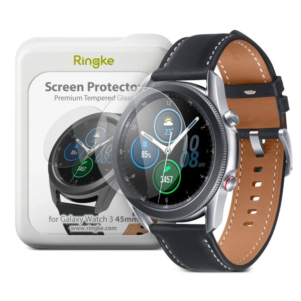 Ringke ID Glass Samsung Galaxy Watch 3 45mm [4 PACK] - 1