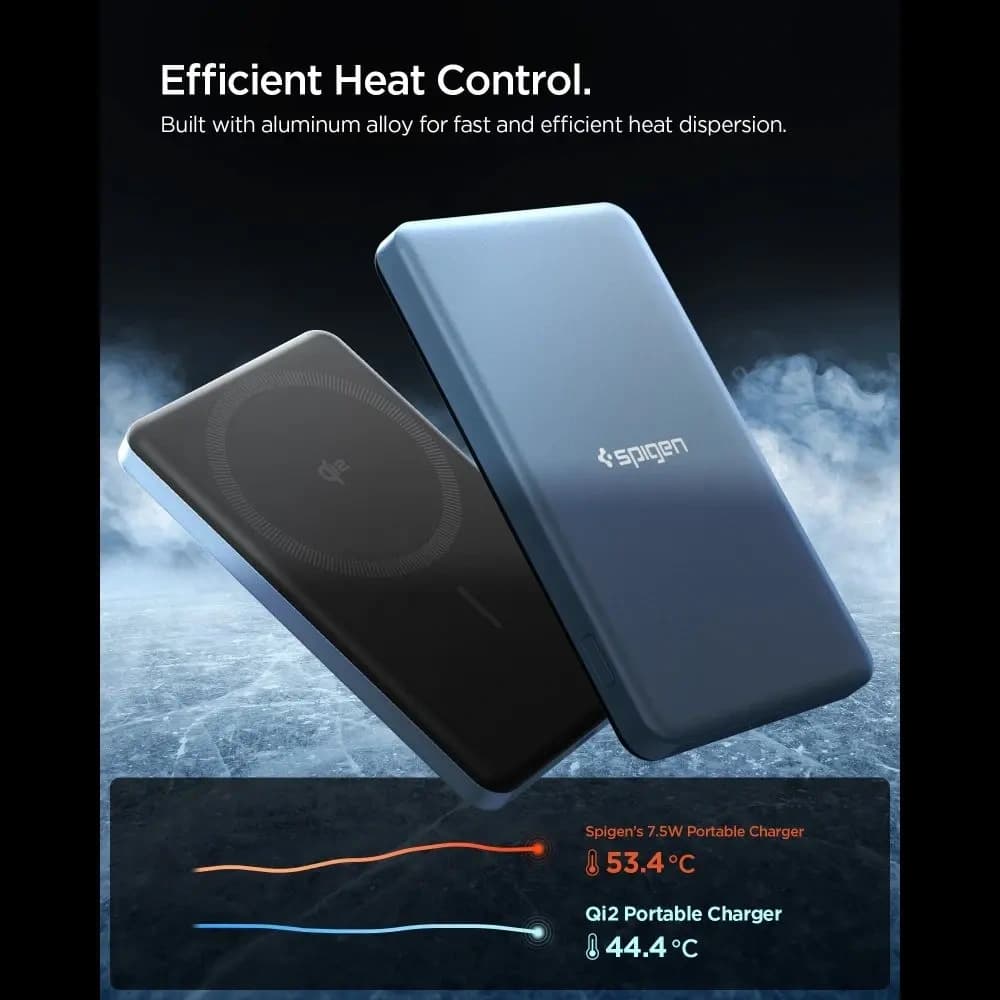 Spigen EA2205MQ Essential MagSafe PowerBank 5000mAh 22.5W QI2 Teal Blue - 5