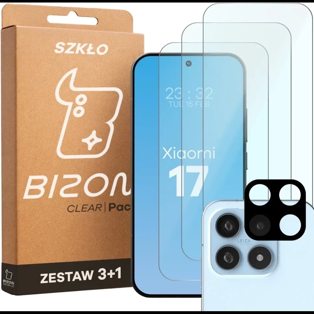 Bizon Glass Clear Pack Xiaomi 17
 - 1