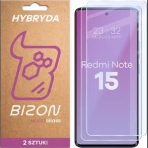 Bizon Glass Mule Duo Xiaomi Redmi Note 15 4G / 5G [2 PACK]
