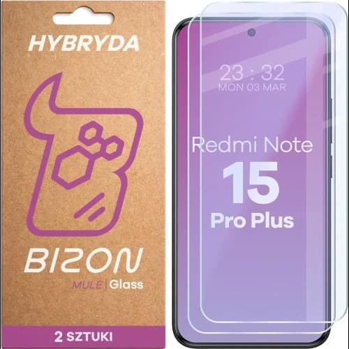 Bizon Glass Mule Duo Xiaomi Redmi Note 15 Pro+ Plus 5G [2 PACK]