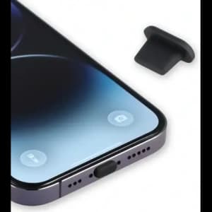 Bizon Accessories Dust Plug für Lightning-Anschlussgeräte schwarz
