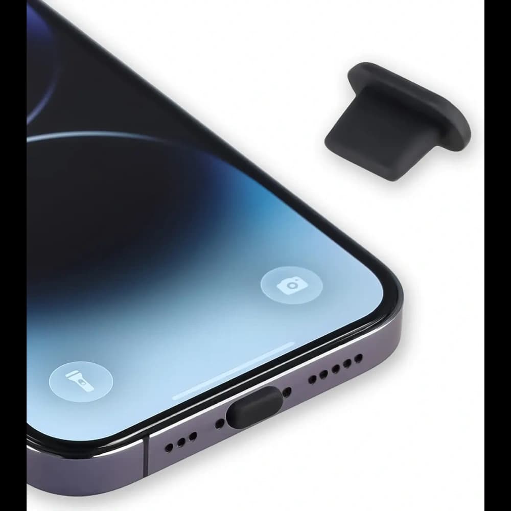 Bizon Accessories Dust Plug für Lightning-Anschlussgeräte schwarz
 - 1