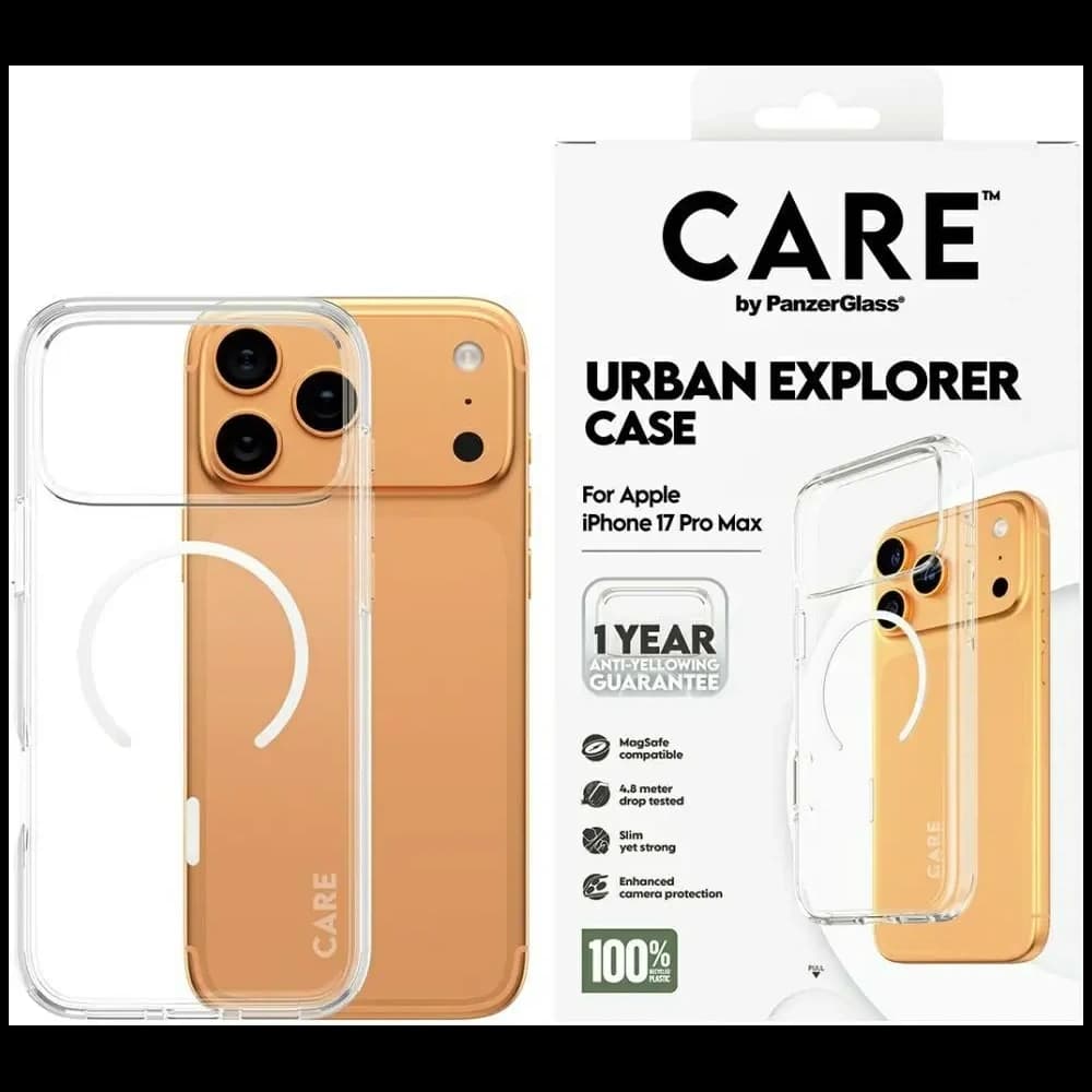 CARE by PanzerGlass Flagship Urban Explorer w. White MagSafe Apple iPhone 17 Pro Max clear - 1