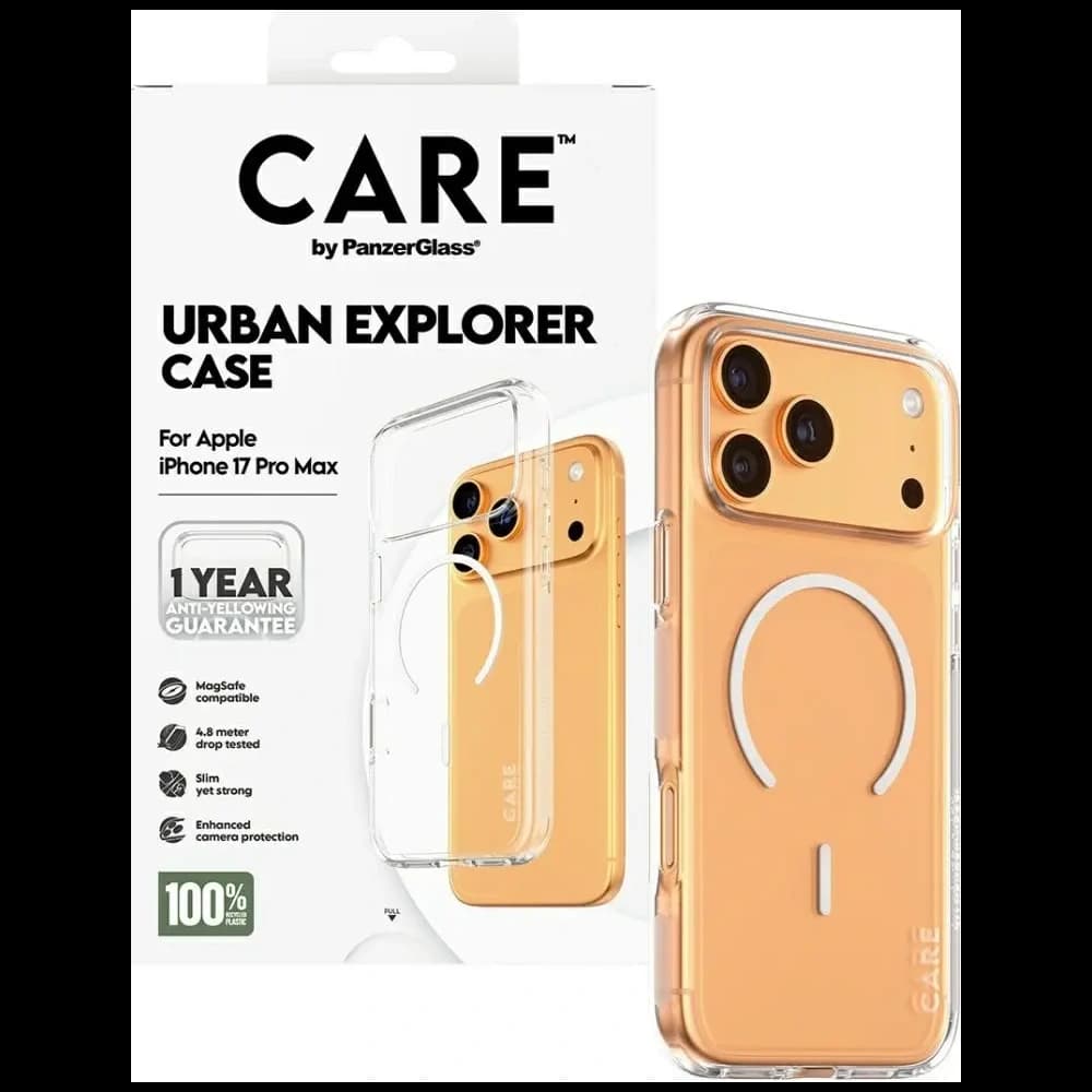 CARE by PanzerGlass Flagship Urban Explorer w. White MagSafe Apple iPhone 17 Pro Max clear - 4