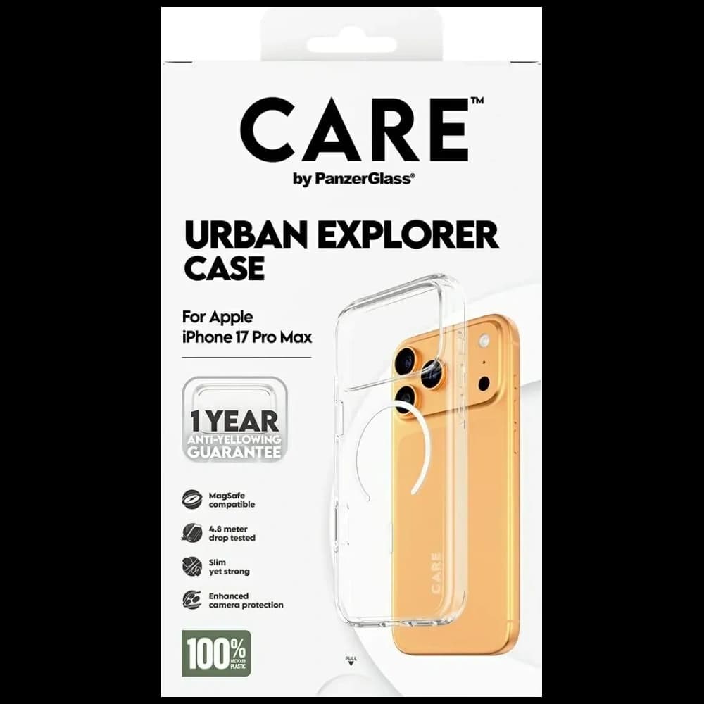 CARE by PanzerGlass Flagship Urban Explorer w. White MagSafe Apple iPhone 17 Pro Max clear - 5