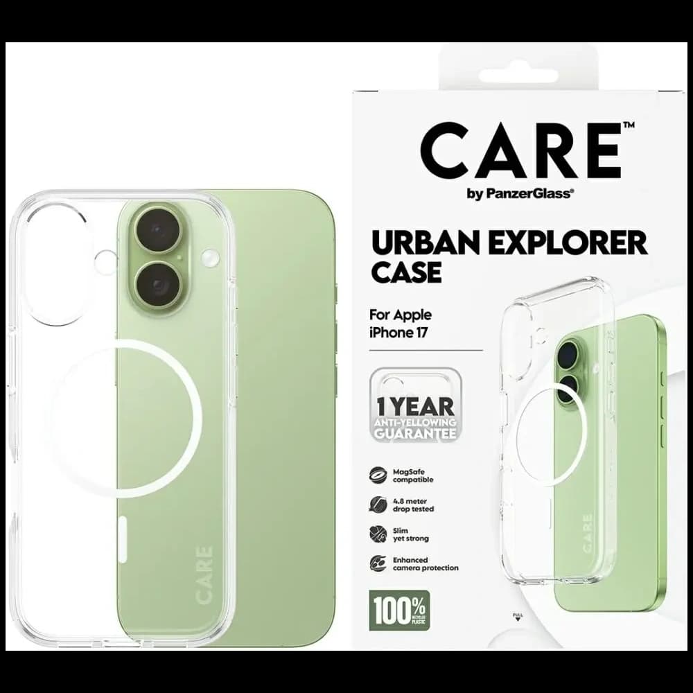 CARE by PanzerGlass Flagship Urban Explorer w. White MagSafe Apple iPhone 17 clear - 1